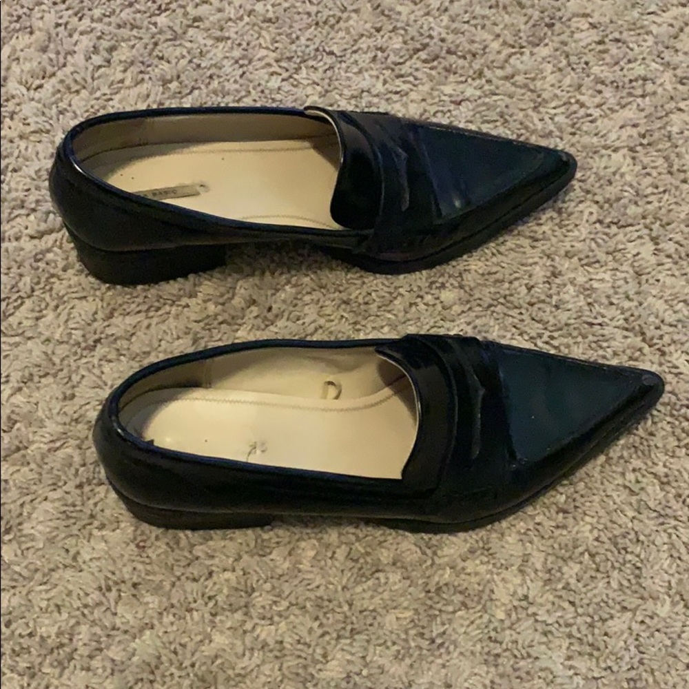 Black Zara loafers